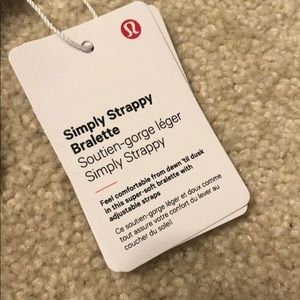lululemon simply strappy bralette